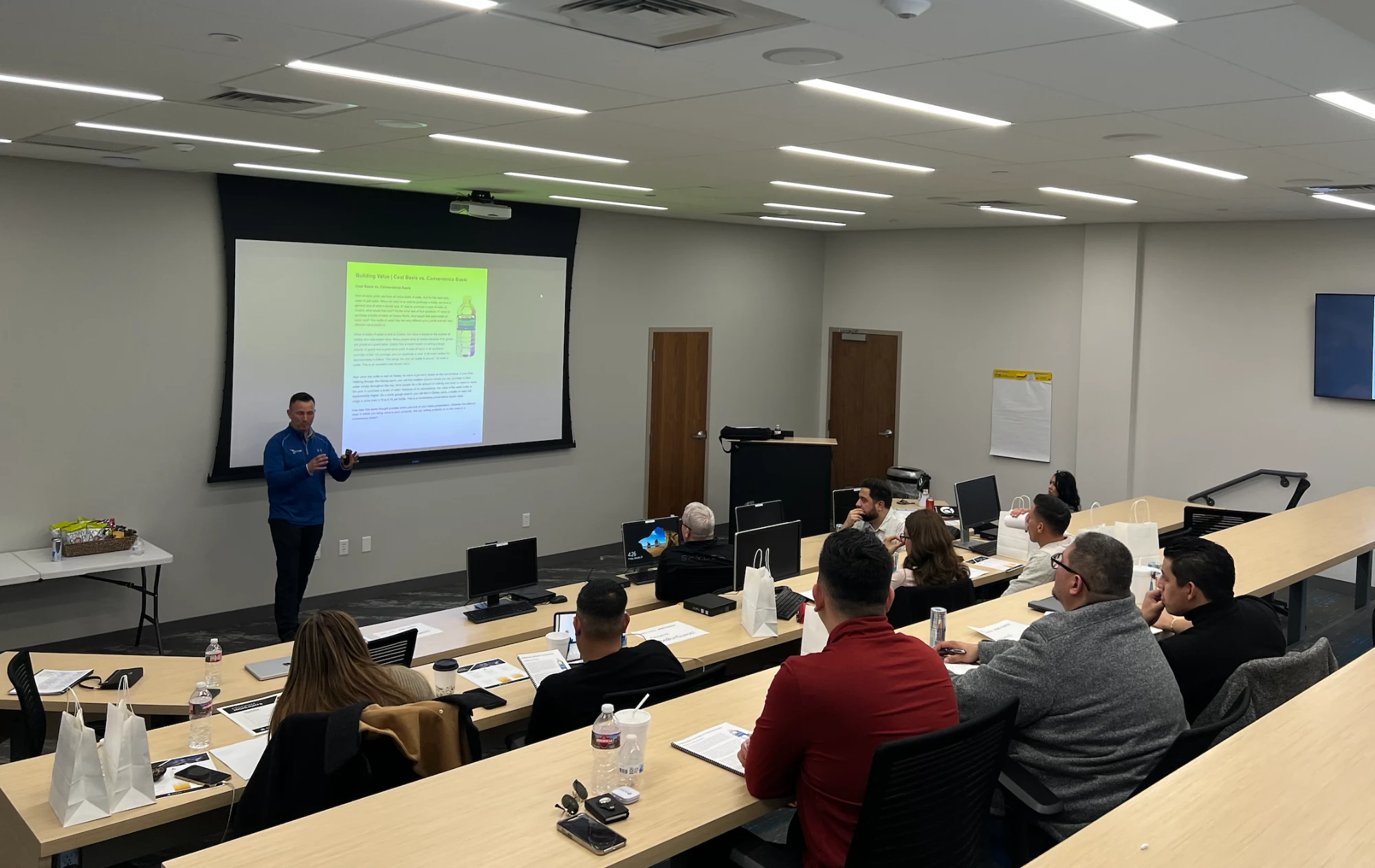 Michael Aufmuth conducting an adaptive F&I training class