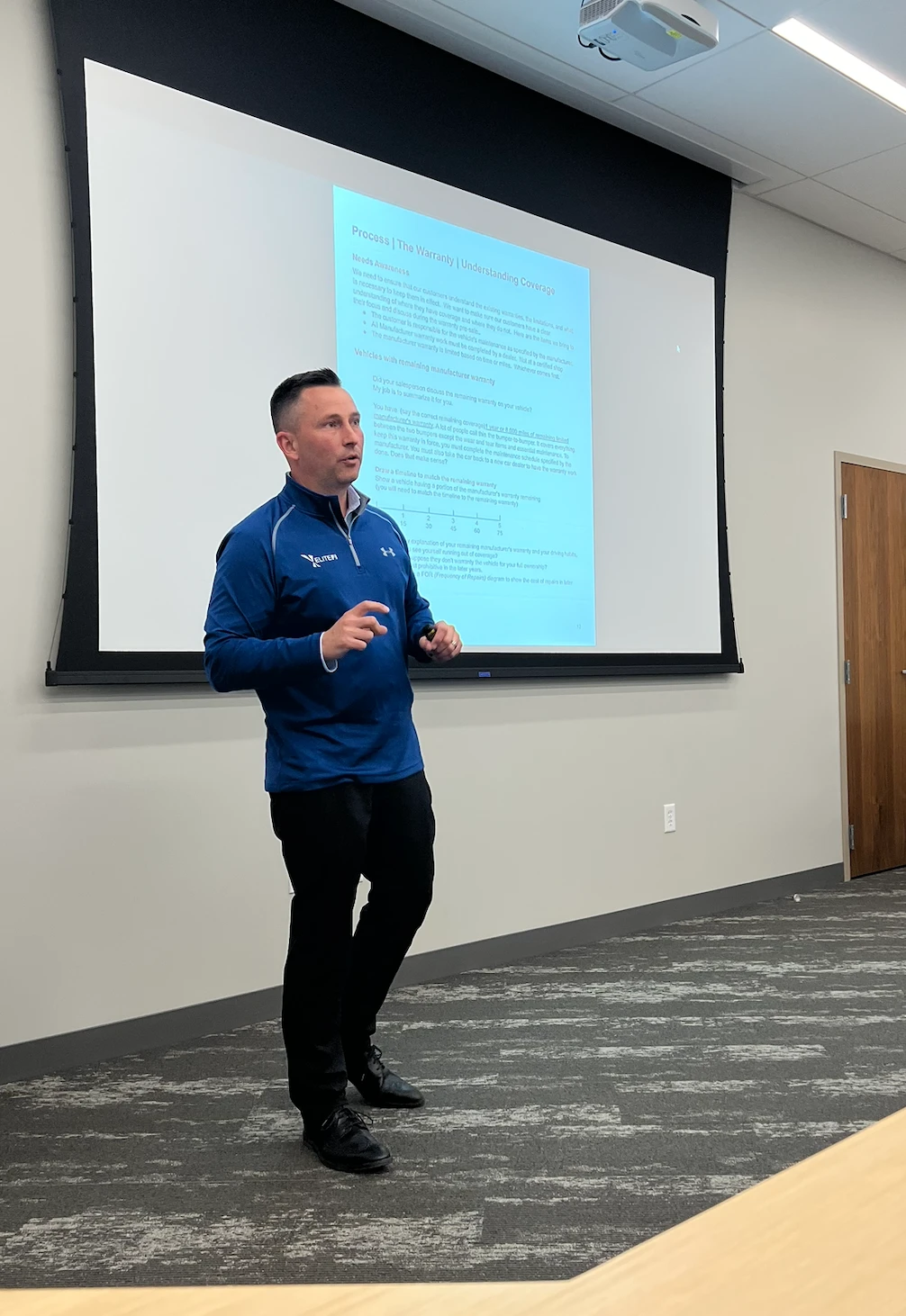 Michael Aufmuth presenting F&I training concepts